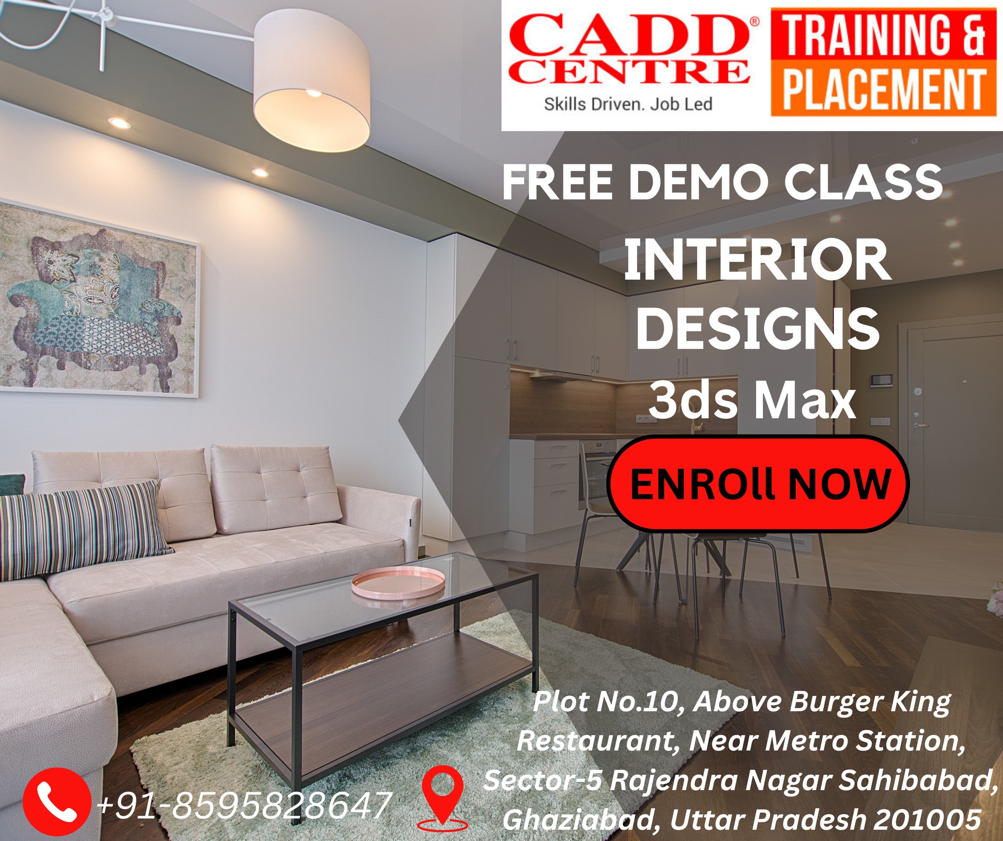 Free Demo Class for interior designs 3ds Max in Rajendra NagarGhaziabad